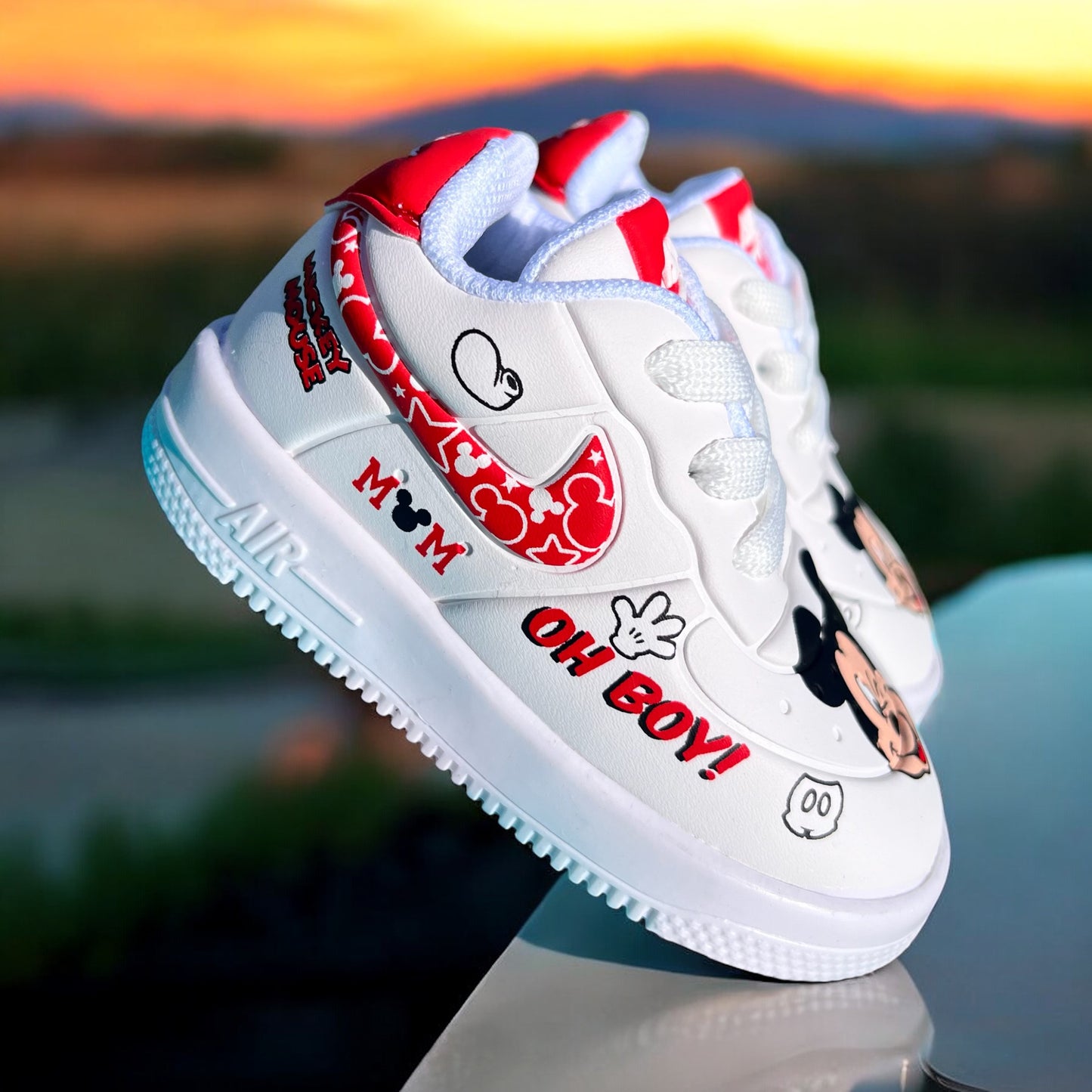 Nike AF1 Mickey Mouse Red