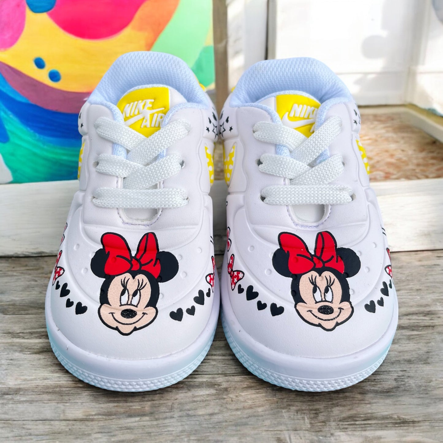 Nike AF1 Minnie Mouse Yellow