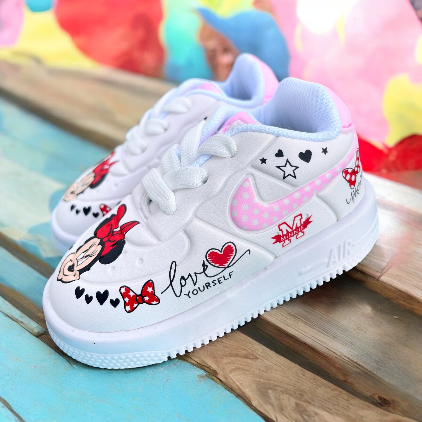 Nike AF1 Minnie Mouse Pink