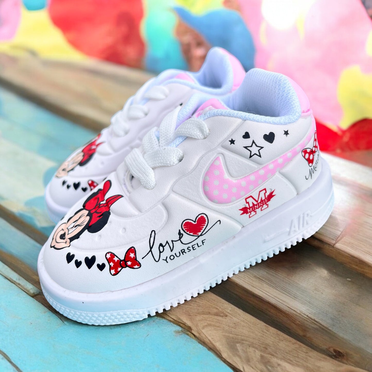 Nike AF1 Minnie Mouse Pink