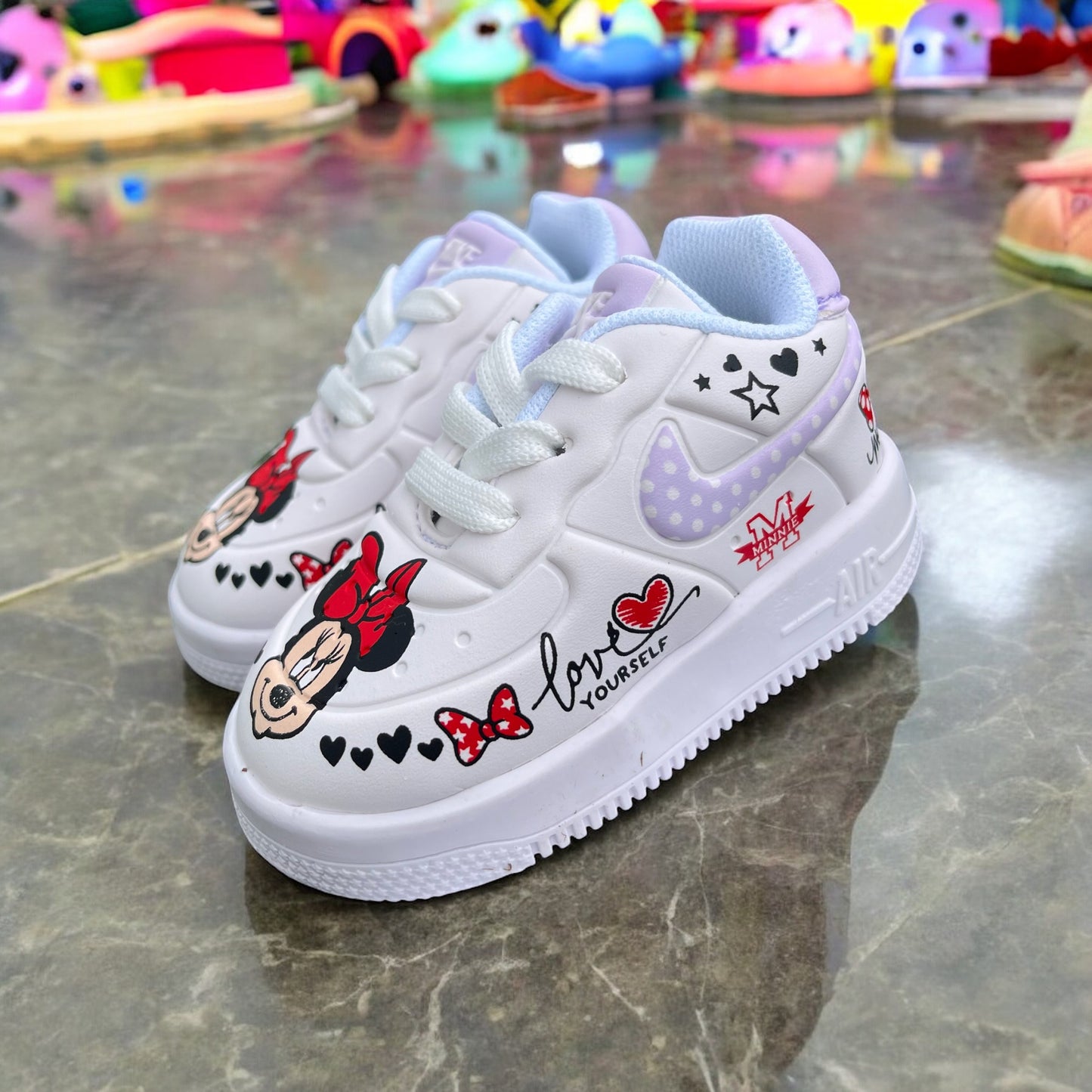 Nike AF1 Minnie Mouse Lilac