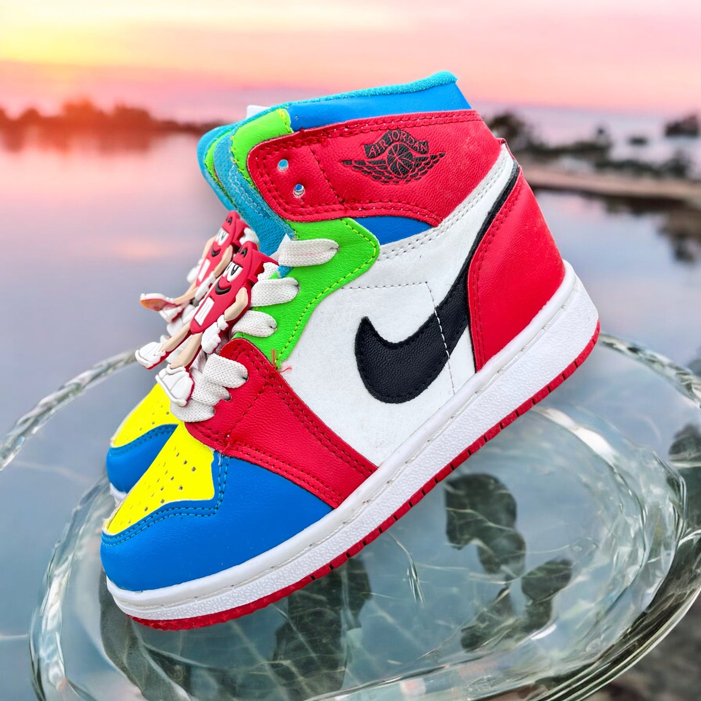 Jordan 1 M&M Multicolor Red