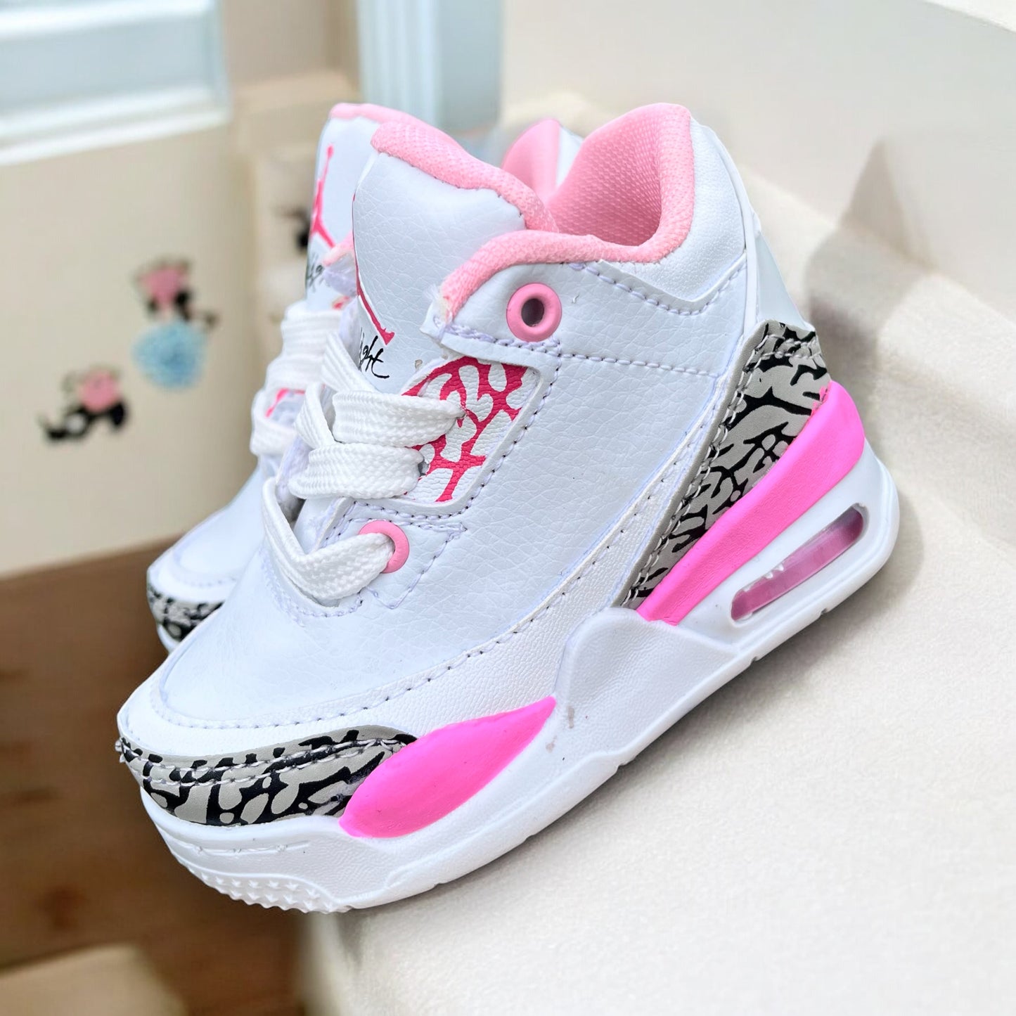 Jordan 3 White Pink