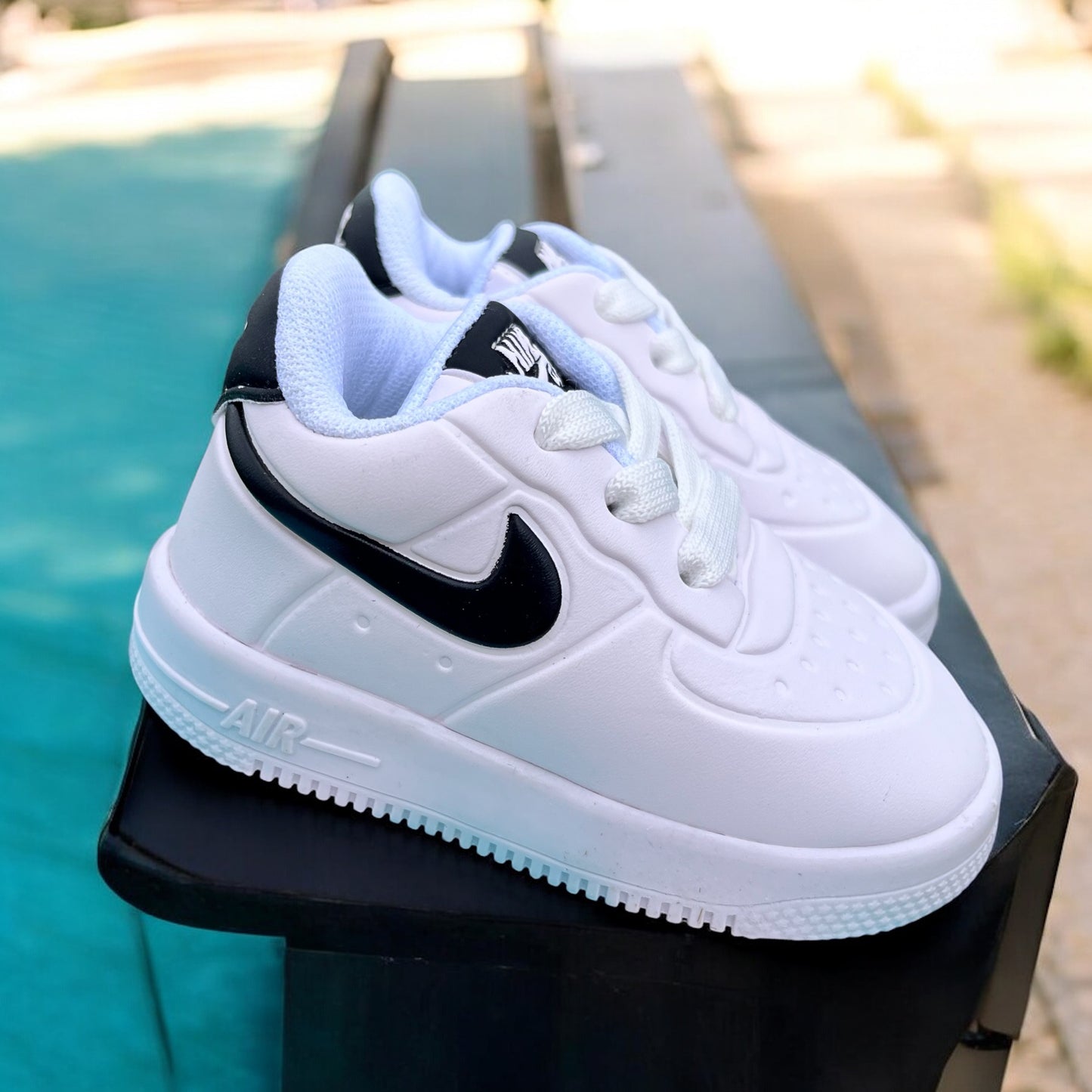 Nike AF1 White Black Baby