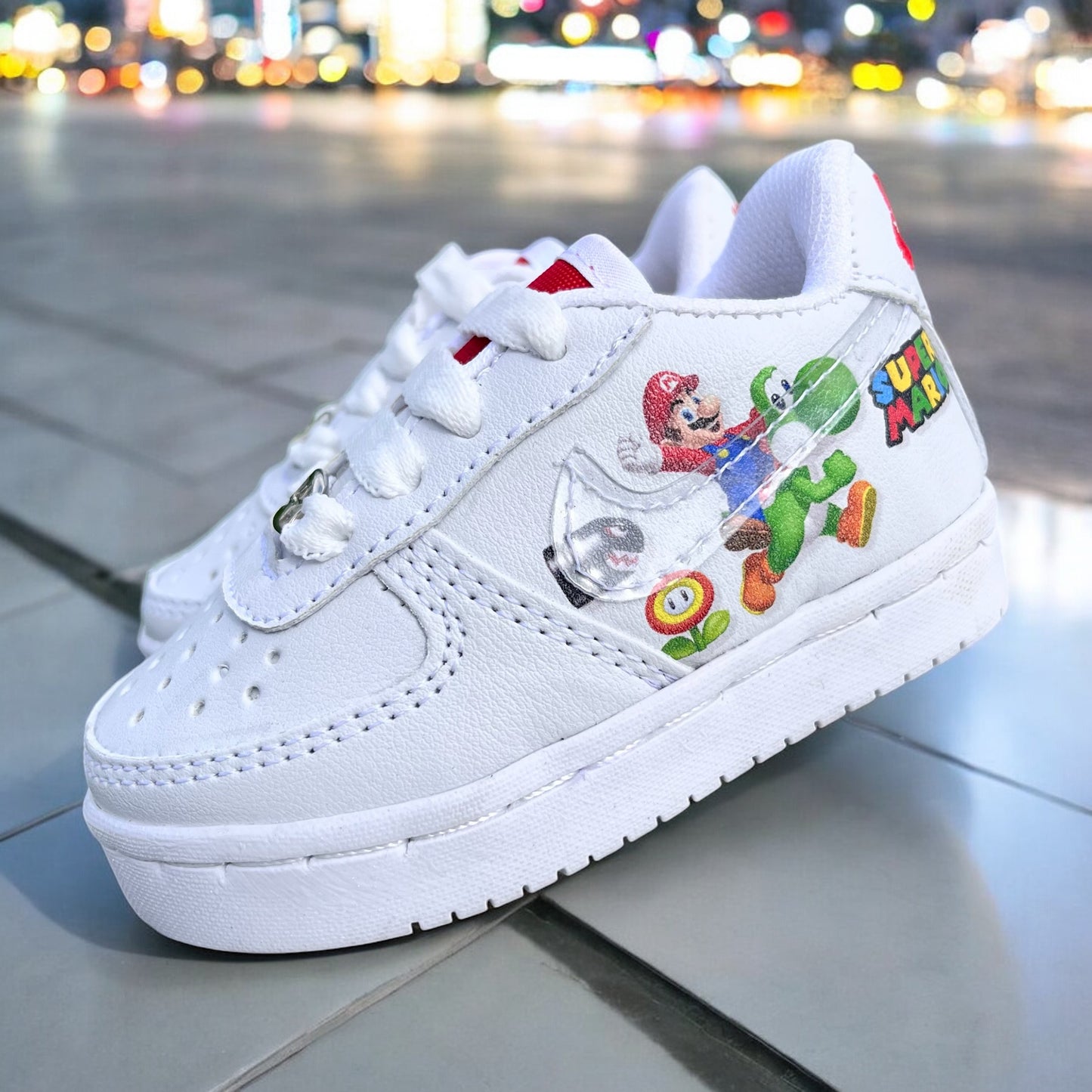 Nike AF1 Mario Bros White