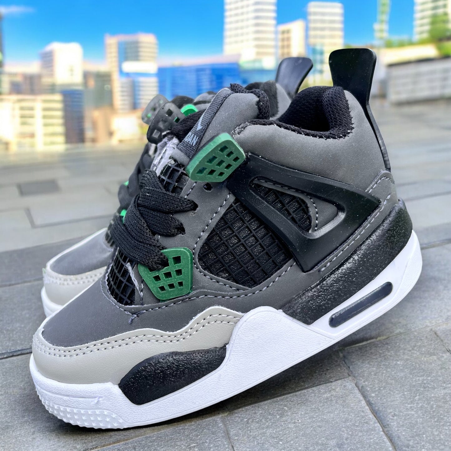 Jordan 4 Gray Green