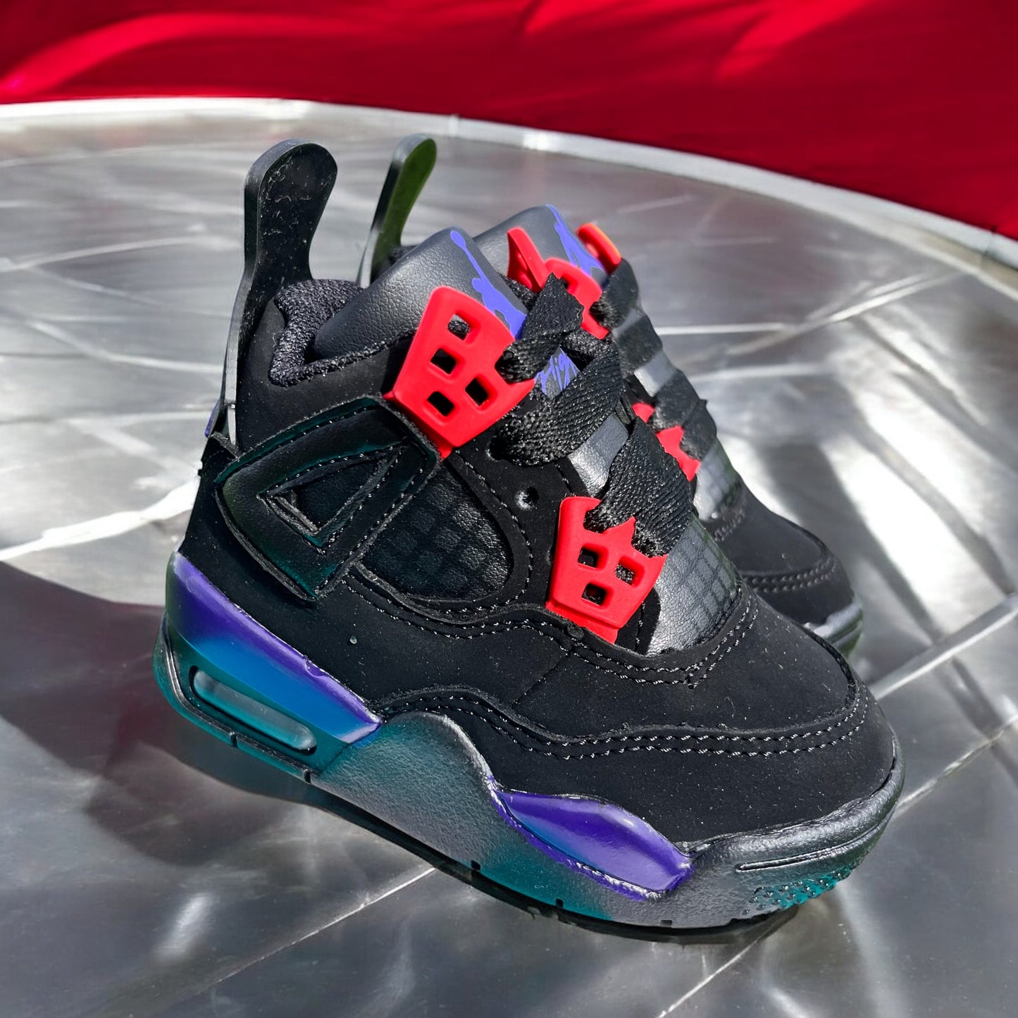 Jordan 4 Black Purple