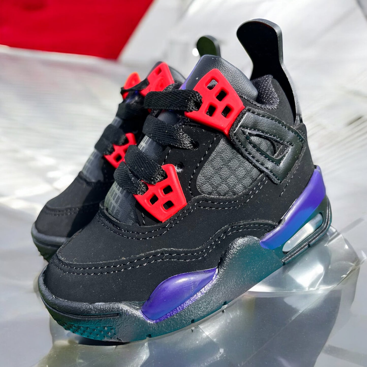 Jordan 4 Black Purple