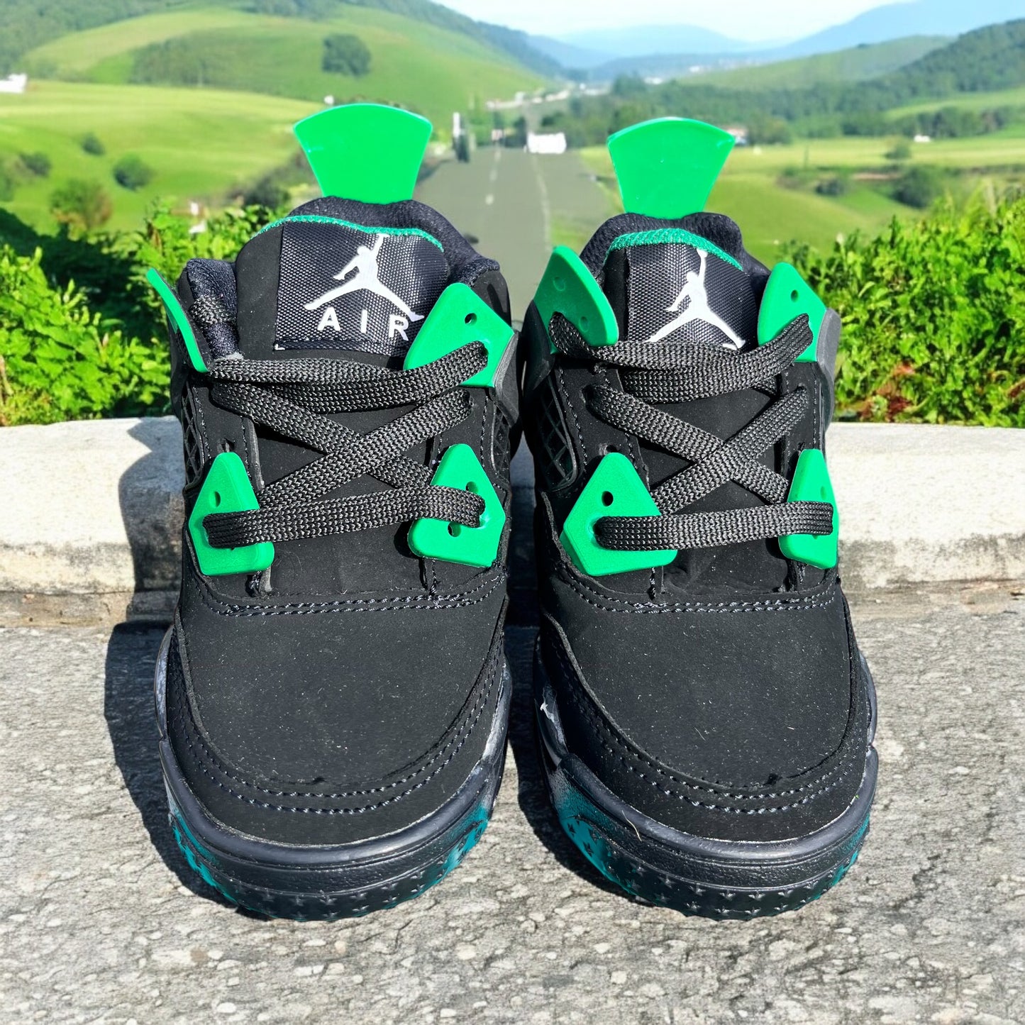 Jordan 4 Suede Black & Green