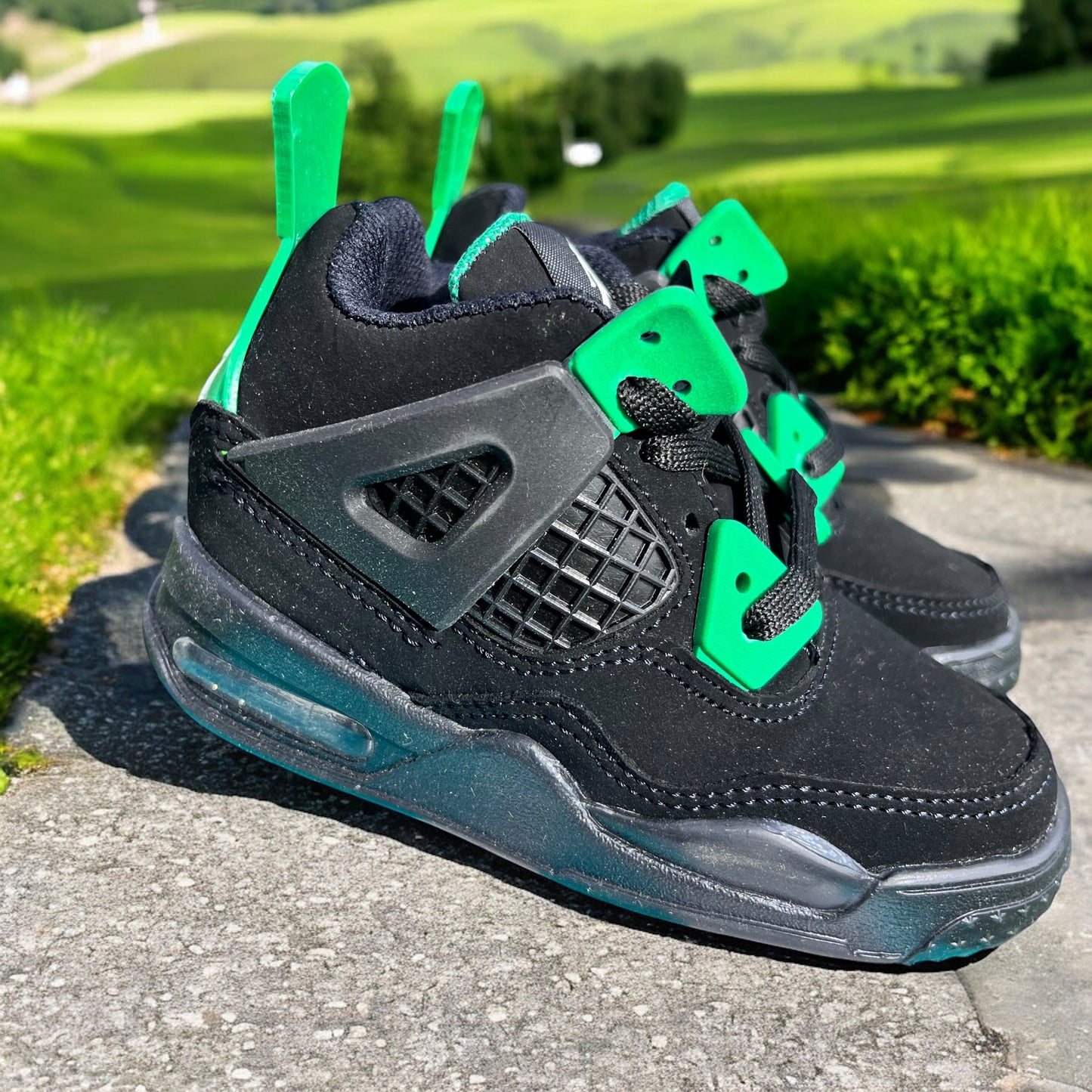 Jordan 4 Suede Black & Green