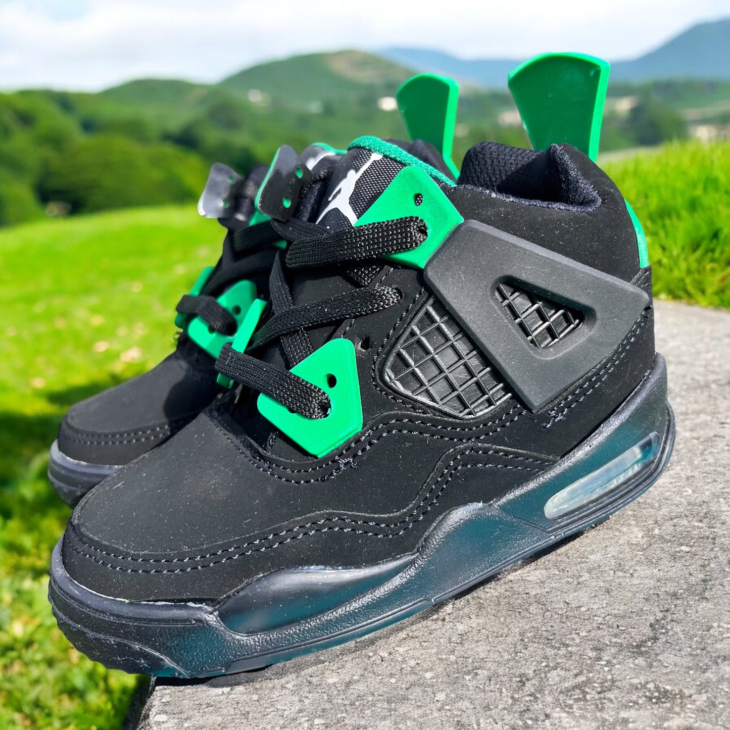 Jordan 4 Suede Black & Green