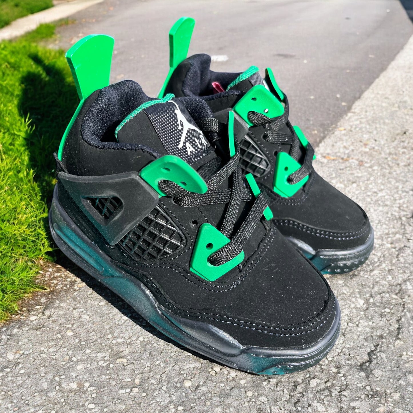 Jordan 4 Suede Black & Green