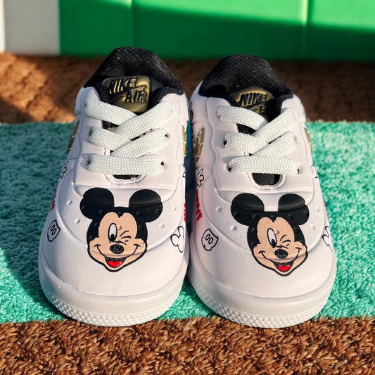 Nike AF1 Mickey Mouse Gold