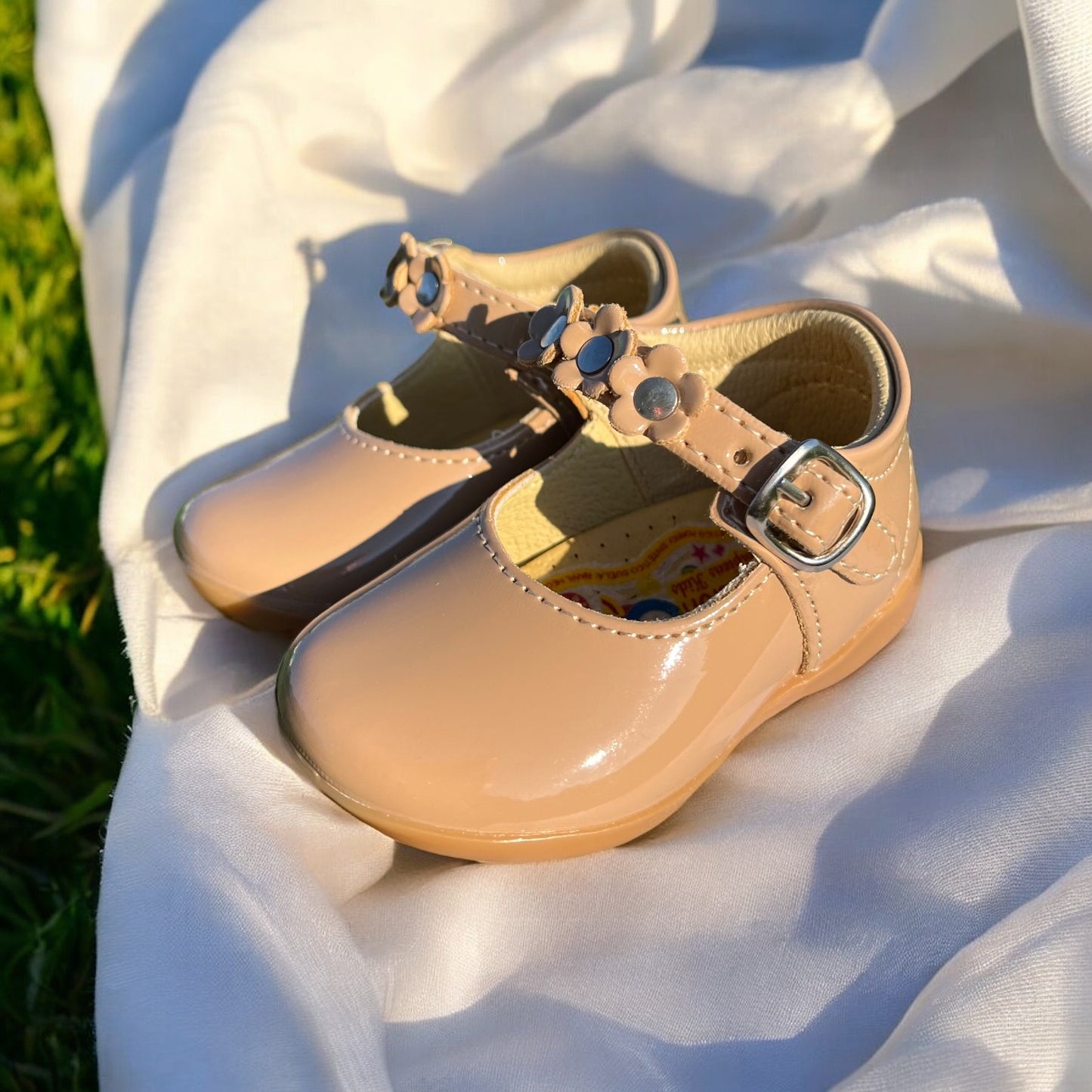 Baby Shoes Beige Glam