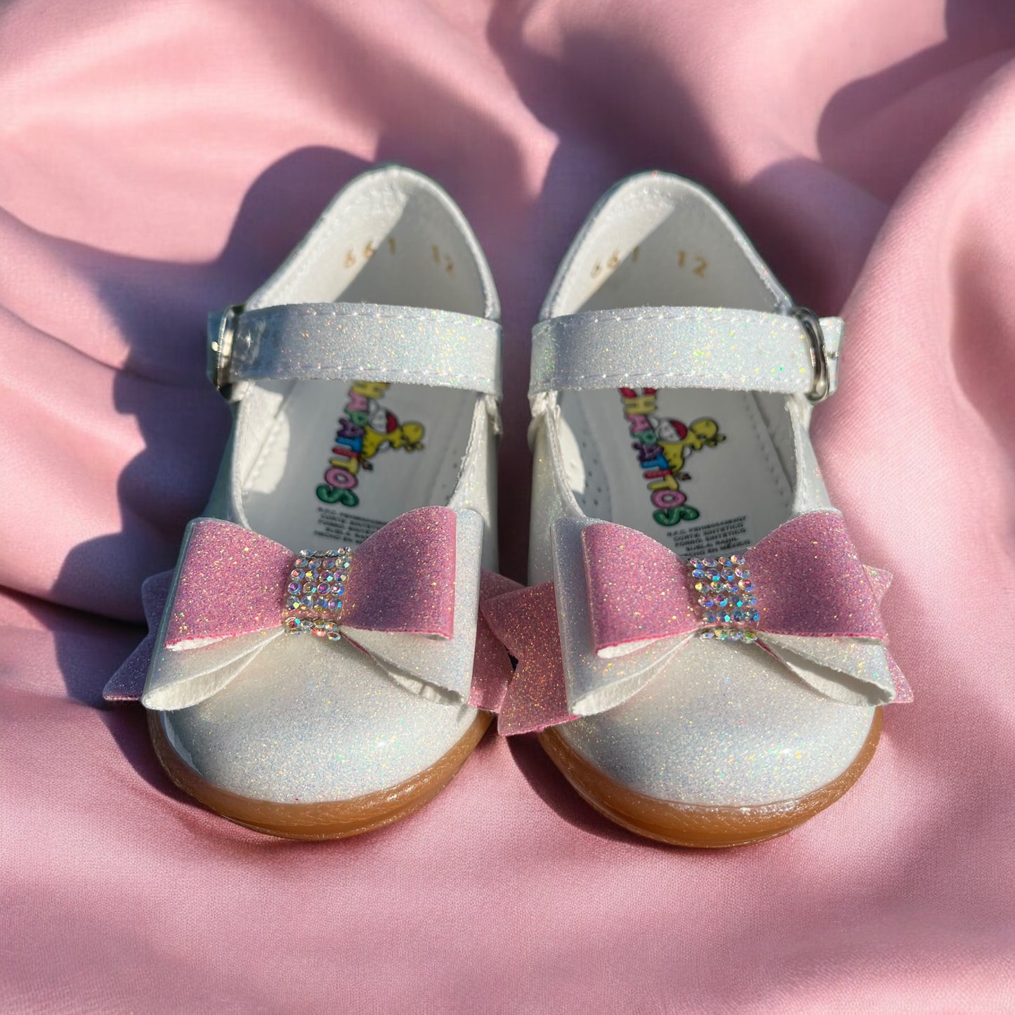 Baby Shoes Pink Bow Delight