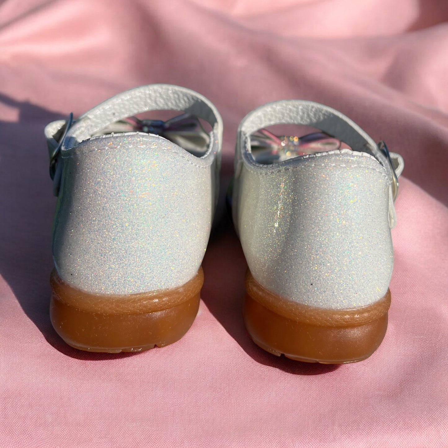 Baby Shoes Pink Bow Delight