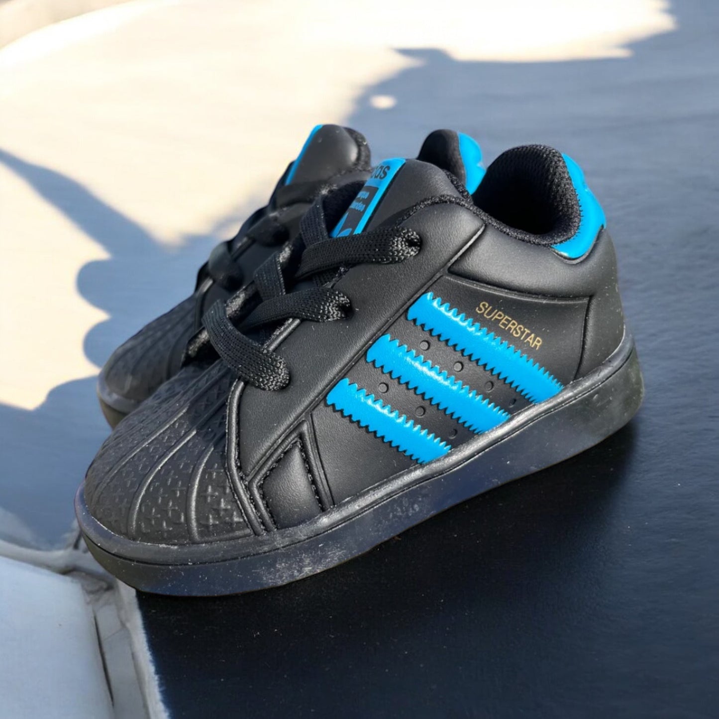 Adidas Superstar Black Blue