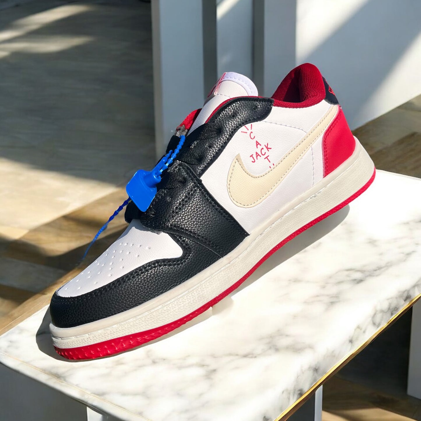 Jordan 1 Retro Low OG SP Fragment Red x Travis Scott (Top Quality Adult)