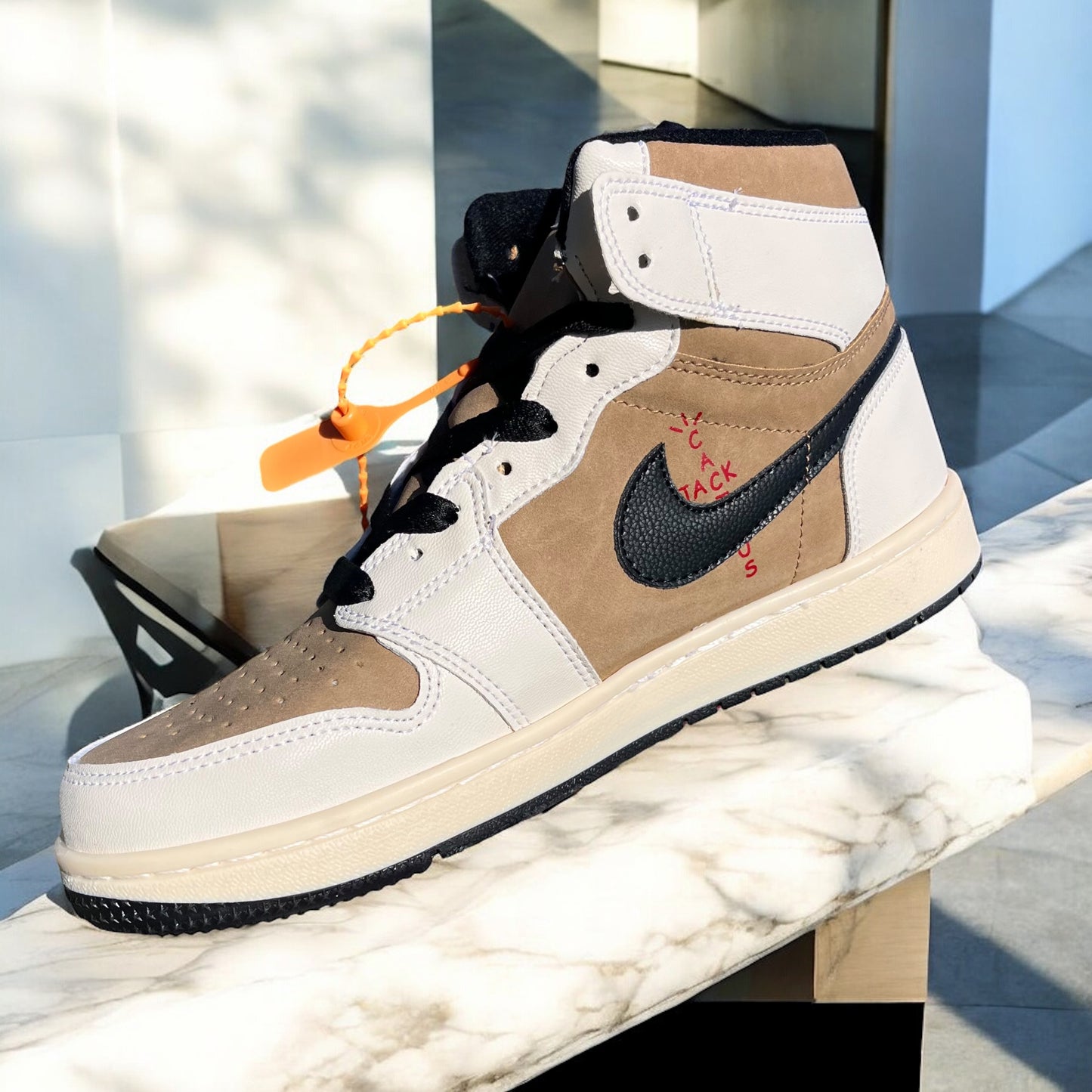 Jordan 1 High OG "Medium Mocha" x Travis Scott (Top Quality Adult)