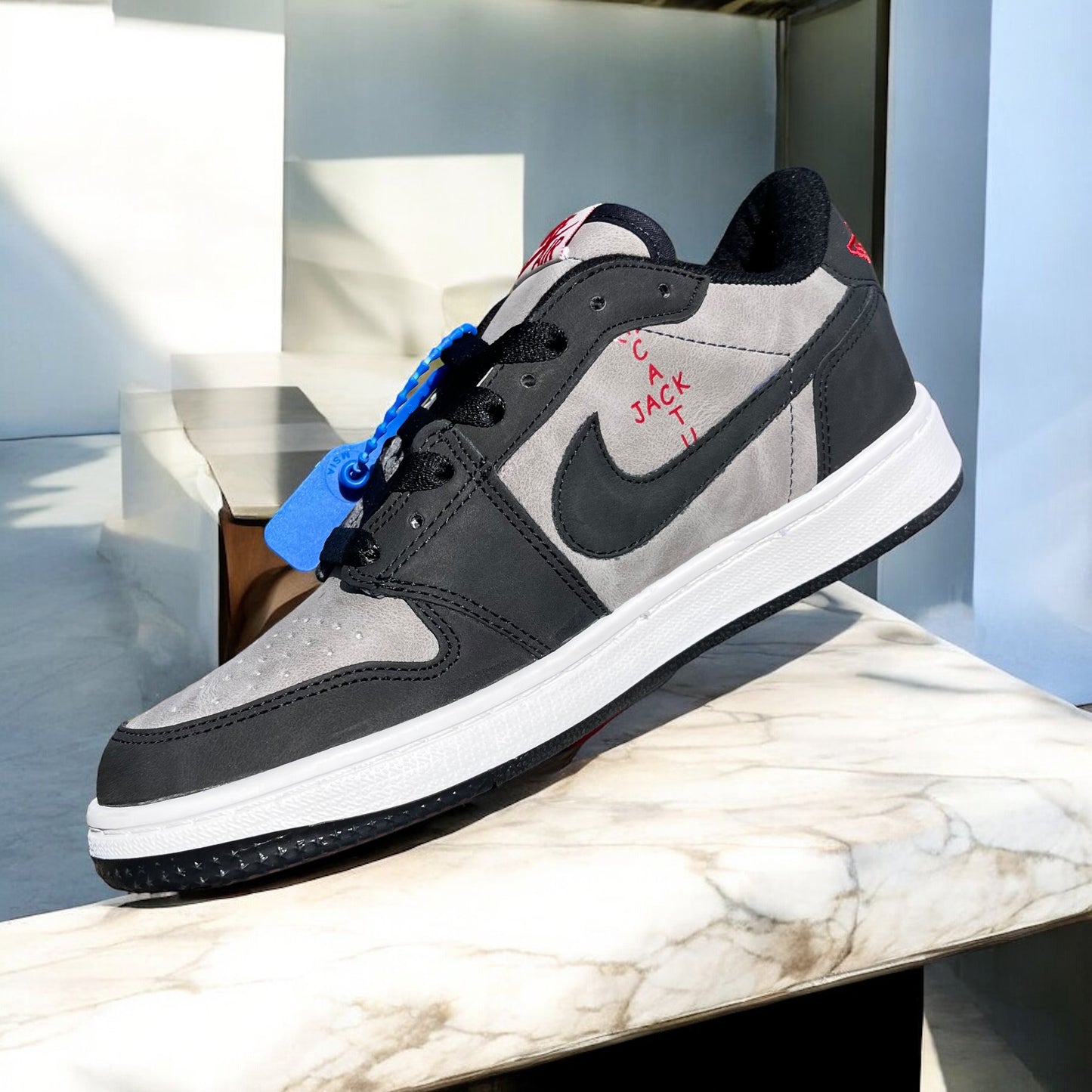 Jordan 1 Low OG "Black Grey" x Travis Scott (Top Quality Adult)